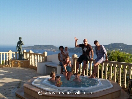 Ibiza villa guests from Norway