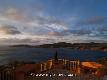 The Ibiza villa in the morning