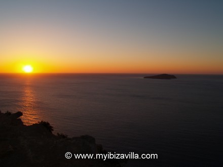 Tagomago view with sunrise