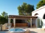 Bar op het terras van deze vakantie villa Ibiza.