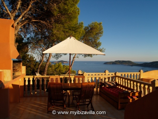 ibiza villa 2nd terrace morning