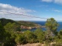 Noord zicht, rustig plateau dichtbij deze Ibiza villa met 300° zeezicht.