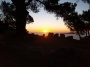 Ibiza Yoga vacation terrace with spectacular sea sunrise.