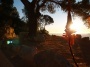 Ibiza Yoga vacation terrace with peaceful sea sunrise views.
