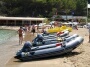 Ibiza zodiac rental by Juan at the Ibiza beach.