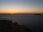 Ibiza sunrise at the plateau with view Tagomago, the island