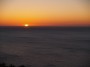Ibiza zee zonsopgang gezien van op het vredig plateau.