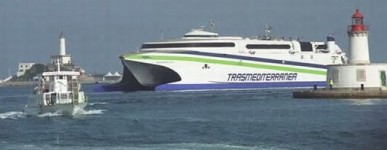 Trasmediterranea super fast ferry to Ibiza