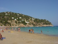 view of Cala san Vicente, an Ibiza beach