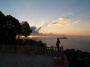Ibiza sunrise from the clouds visible from your Spanish villa